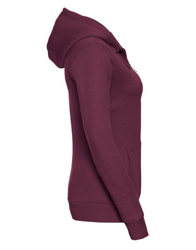 Russell Athletic 266F Russell Ladies Authentic Zipped Hood Jkt - Burgundy