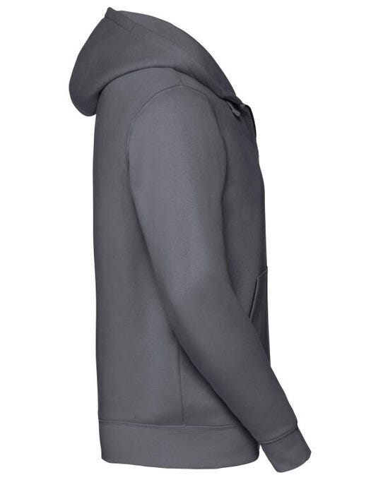 Russell Athletic 266M Russell Mens Authentic Zipped Hood Jkt - Convoy Grey