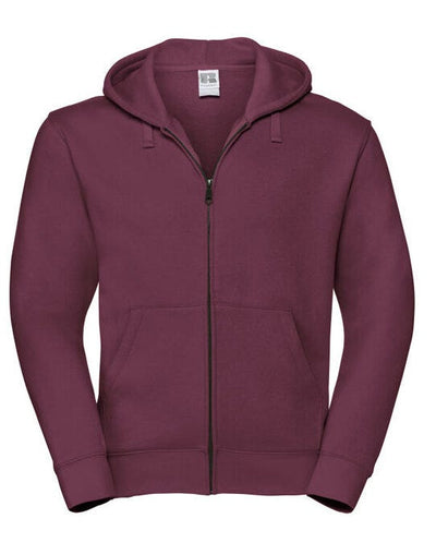 Russell Athletic 266M Russell Mens Authentic Zipped Hood Jkt - Burgundy