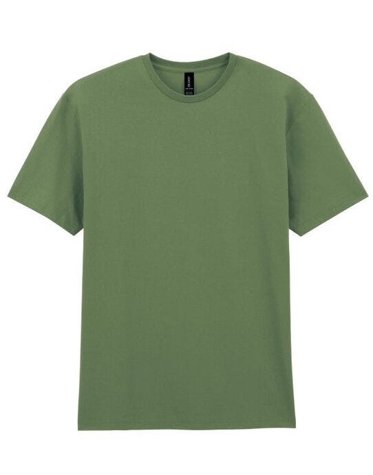 Gildan 3000 Light Cotton Adult T-Shirt - Military Green
