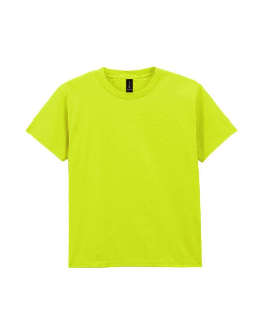Gildan 3000B Light Cotton Youth T-Shirt - Safety Green