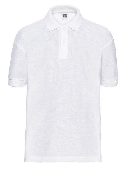 Russell Athletic 539B Russell Kids Classic Polo - White