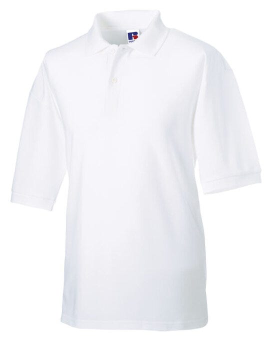Russell Athletic 539M Russell Men's Classic Polycotton Polo - White