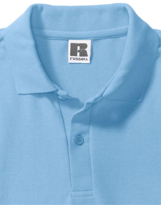 Russell Athletic 539M Russell Men's Classic Polycotton Polo - Sky Blue