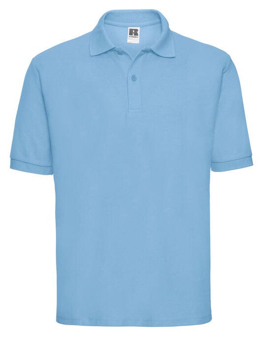 Russell Athletic 539M Russell Men's Classic Polycotton Polo - Sky Blue