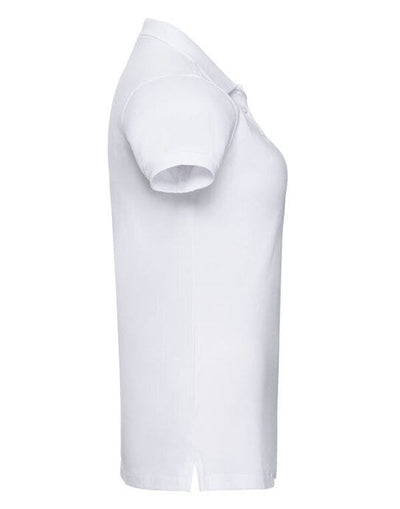 Russell Athletic 566F Russell Ladies Fitted Stretch Polo - White
