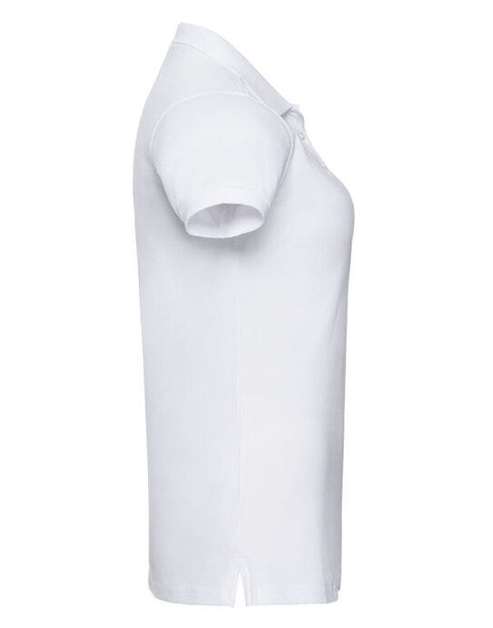 Russell Athletic 566F Russell Ladies Fitted Stretch Polo - White