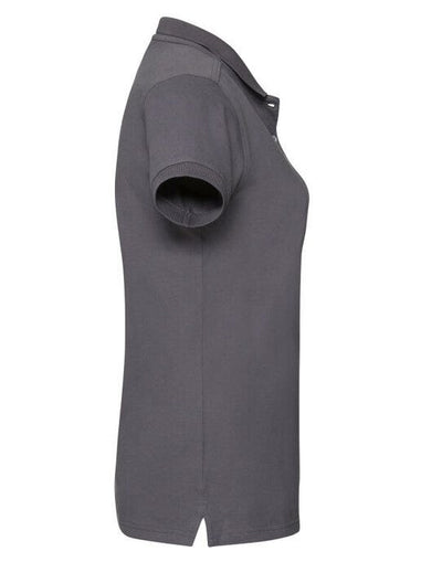 Russell Athletic 566F Russell Ladies Fitted Stretch Polo - Convoy Grey