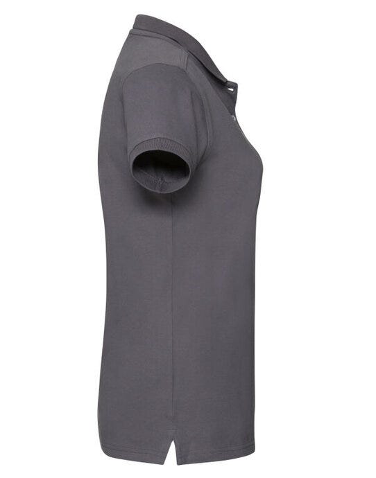 Russell Athletic 566F Russell Ladies Fitted Stretch Polo - Convoy Grey