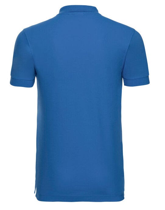 Russell Athletic 566M Russell Mens Fitted Stretch Polo - Azure Blue