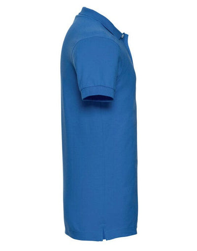 Russell Athletic 566M Russell Mens Fitted Stretch Polo - Azure Blue
