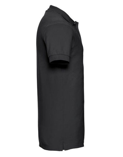 Russell Athletic 566M Russell Mens Fitted Stretch Polo - Black