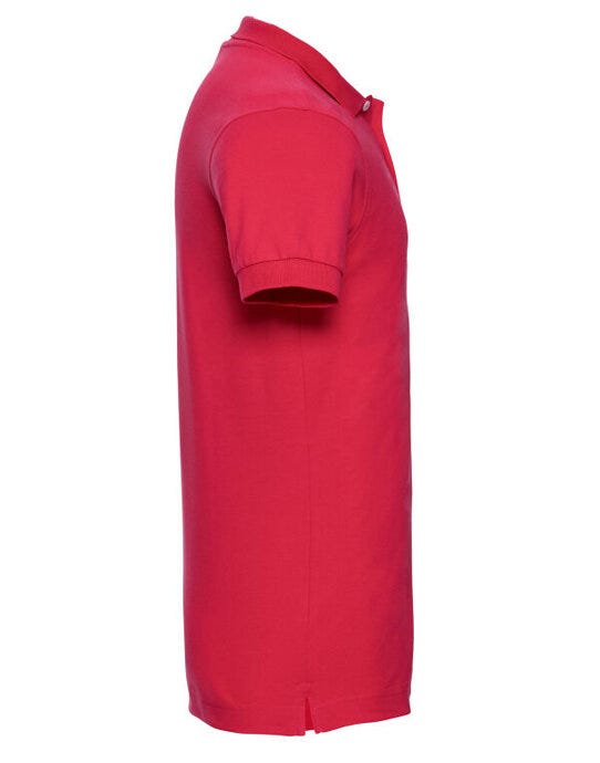 Russell Athletic 566M Russell Mens Fitted Stretch Polo - Classic Red