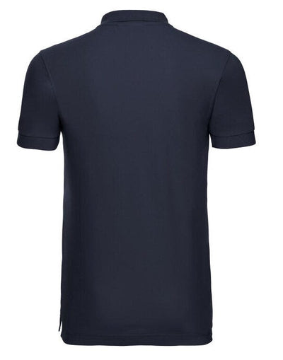 Russell Athletic 566M Russell Mens Fitted Stretch Polo - French Navy
