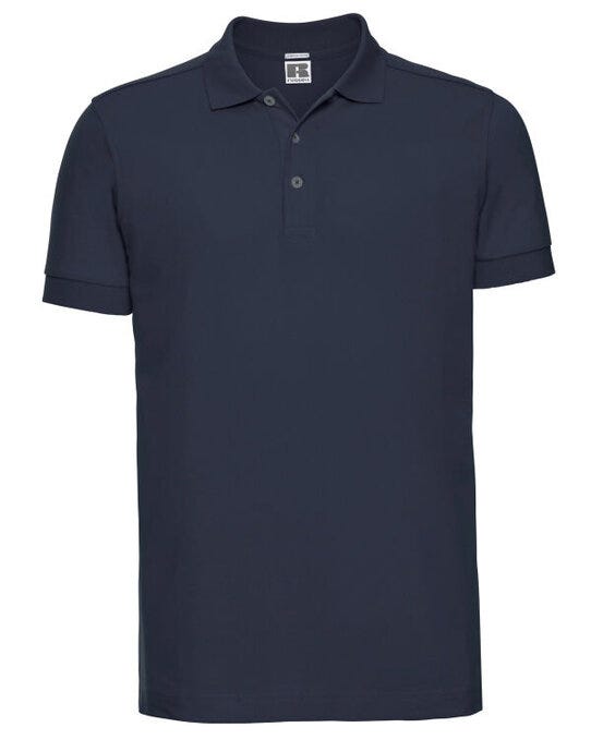 Russell Athletic 566M Russell Mens Fitted Stretch Polo - French Navy