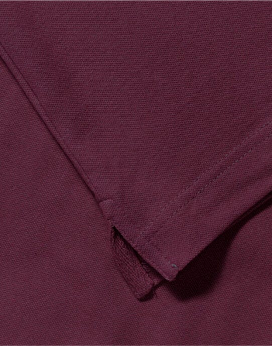 Russell Athletic 566M Russell Mens Fitted Stretch Polo - Burgundy