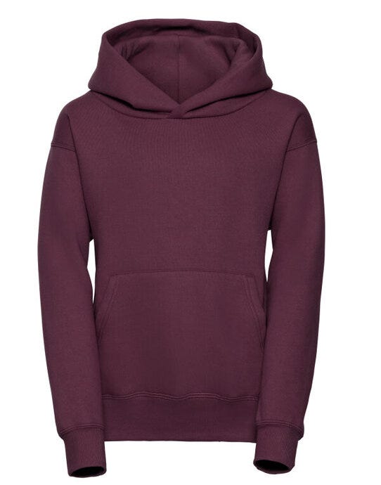 Russell Athletic 575B Russell Kids Hooded Sweatshirt - Burgundy
