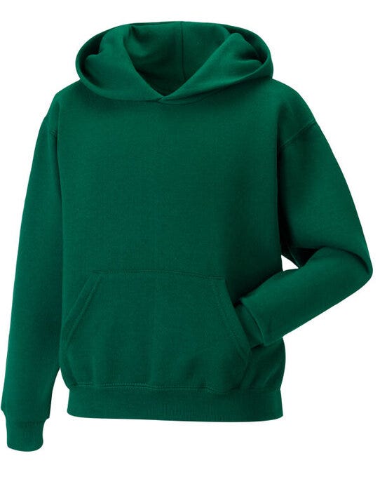 Russell Athletic 575B Russell Kids Hooded Sweatshirt - Bottle Green