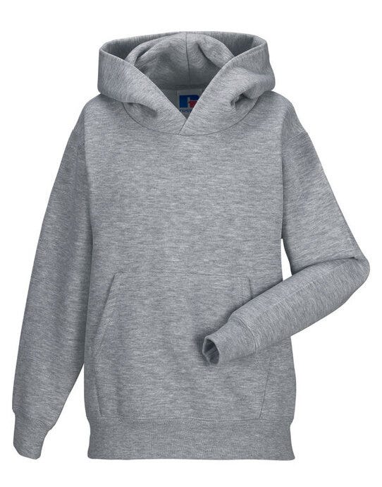 Russell Athletic 575B Russell Kids Hooded Sweatshirt - Light Oxford