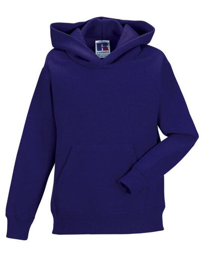 Russell Athletic 575B Russell Kids Hooded Sweatshirt - Purple