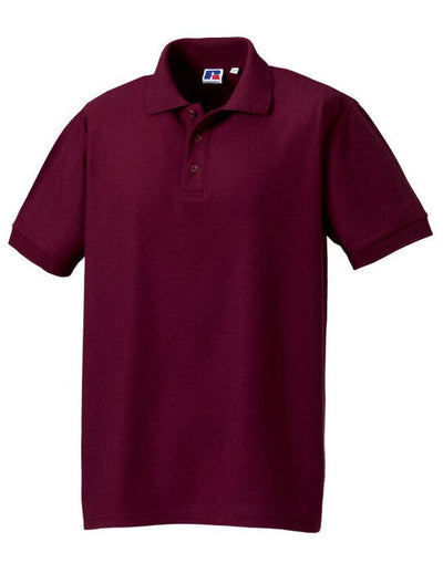 Russell Athletic 577M Russell Mens Ultimate Cotton Polo - Burgundy