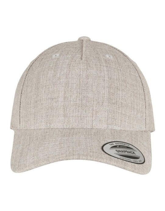 Flexfit 5789M YP Classics 5 Panel Premium Cap - Heather Grey