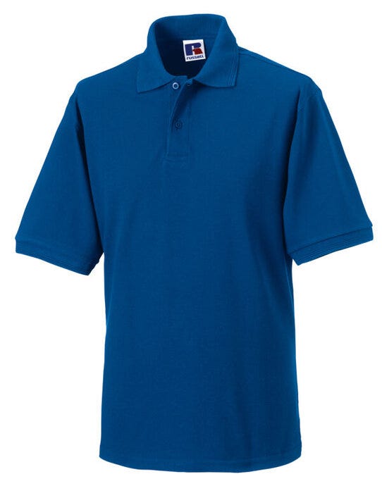 Russell Athletic 599M Russell Hardwearing Polycotton Polo - Bright Royal