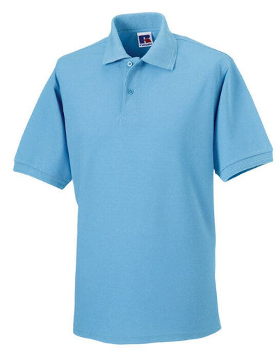 Russell Athletic 599M Russell Hardwearing Polycotton Polo - Sky Blue