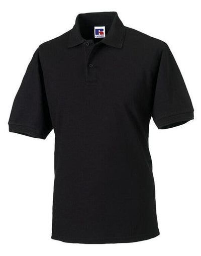 Russell Athletic 599M Russell Hardwearing Polycotton Polo - Black