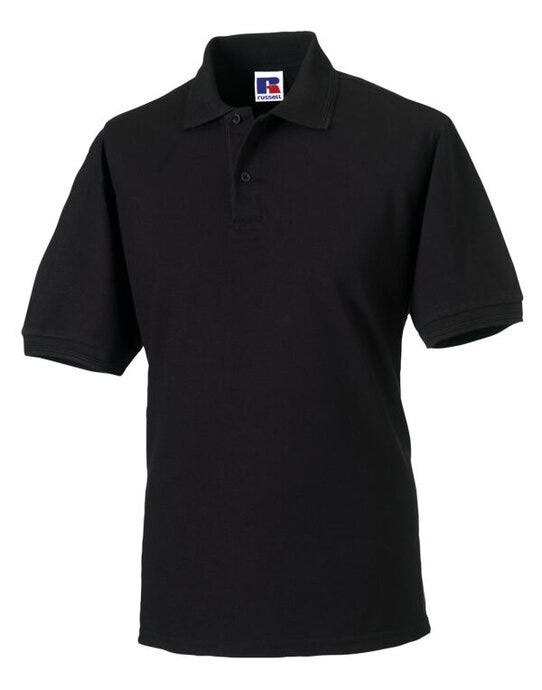 Russell Athletic 599M Russell Hardwearing Polycotton Polo - Black