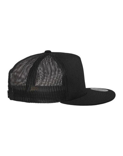 Flexfit 6006 Classic Trucker Cap - Black