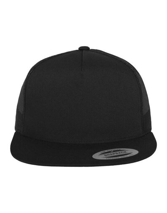 Flexfit 6006 Classic Trucker Cap - Black