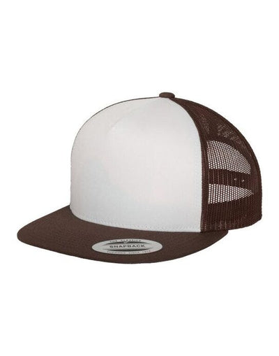 Flexfit 6006W Classic Trucker - Brown/White/Brown