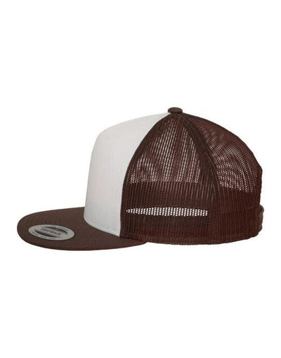 Flexfit 6006W Classic Trucker - Brown/White/Brown