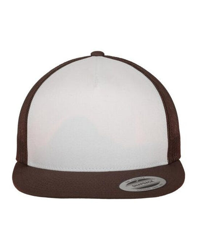 Flexfit 6006W Classic Trucker - Brown/White/Brown