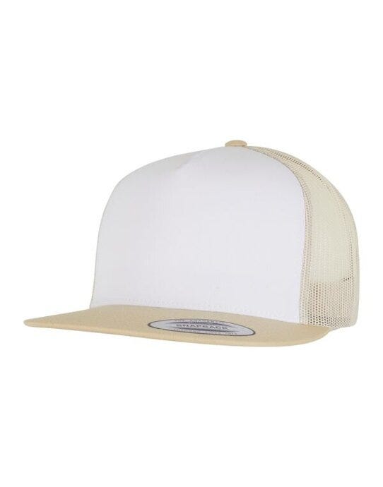 Flexfit 6006W Classic Trucker - Gold/White/Beige