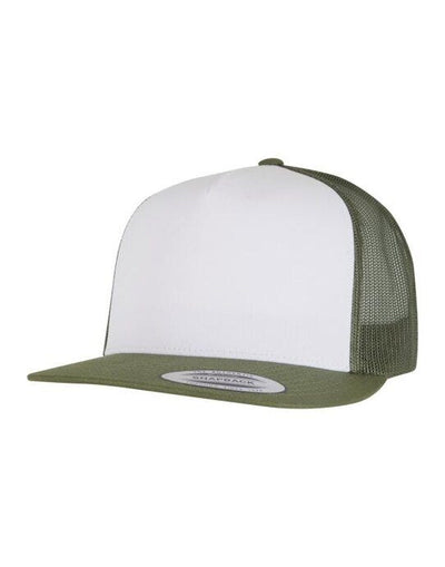 Flexfit 6006W Classic Trucker - Olive/White/Loden