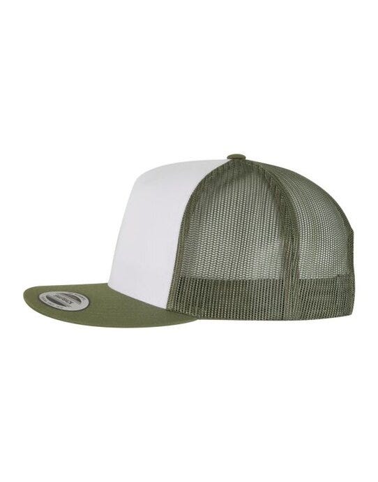 Flexfit 6006W Classic Trucker - Olive/White/Loden