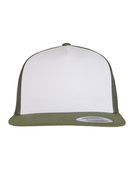 Flexfit 6006W Classic Trucker - Olive/White/Loden