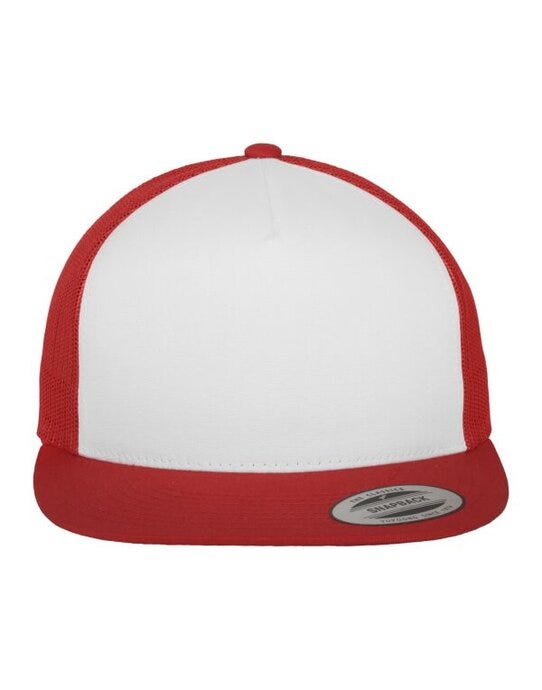 Flexfit 6006W Classic Trucker - Red/White/Red