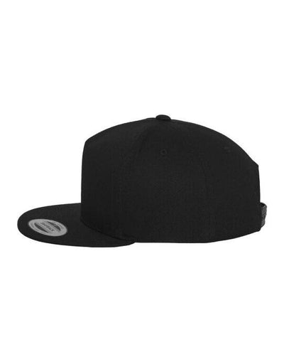Flexfit 6007 Classic 5 Panel Snapback - Black/Black