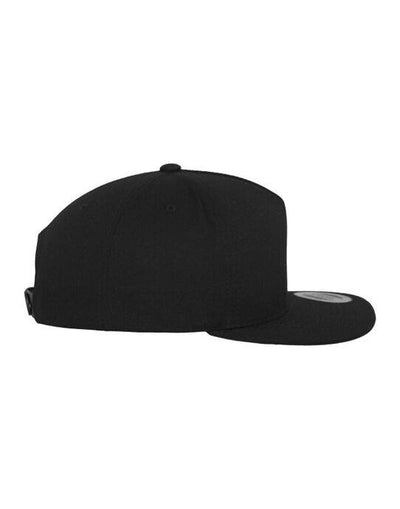 Flexfit 6007 Classic 5 Panel Snapback - Black/Black