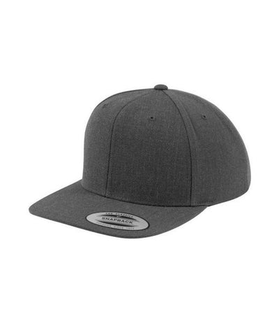 Flexfit 6089M Dark Grey/Dark Grey plain snapback cap