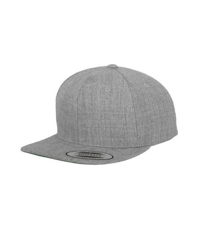 Flexfit 6089M Heather plain snapback cap
