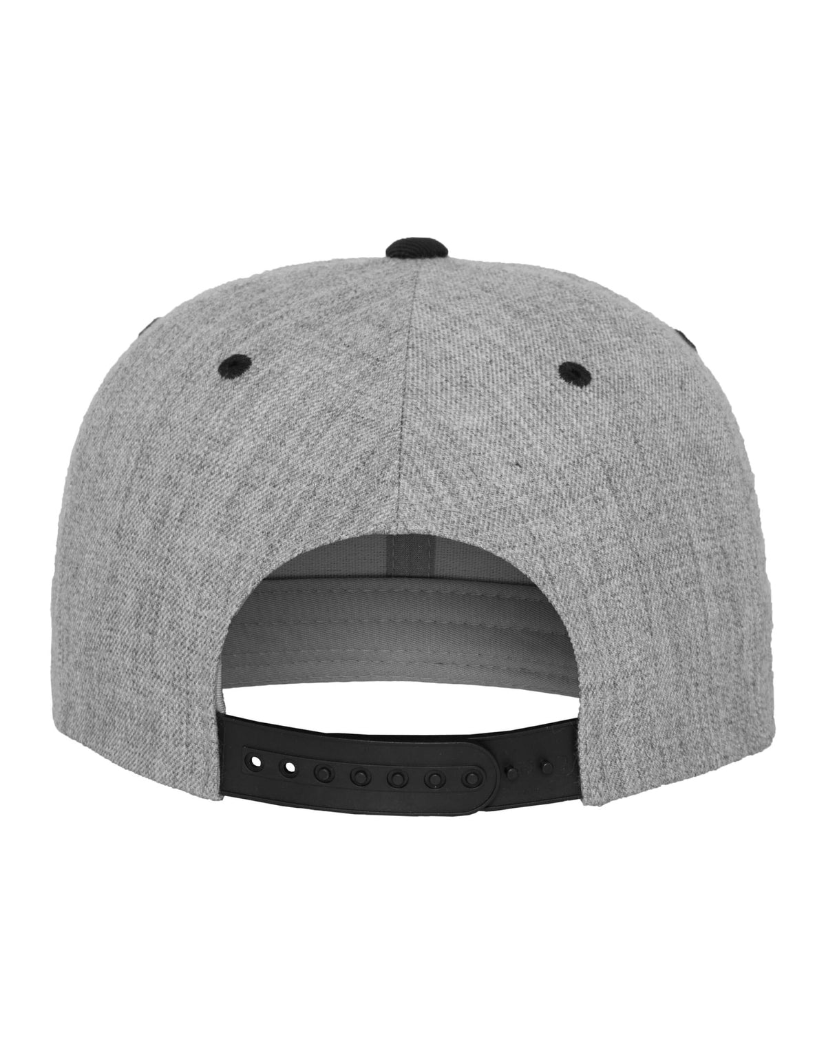 Flexfit 6089MT Two Tone Classic Snapback Cap - Heather Grey/Black