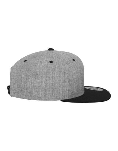 Flexfit 6089MT Two Tone Classic Snapback Cap - Heather Grey/Black