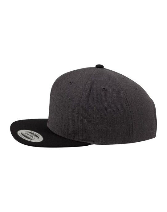 Flexfit 6089MT Two Tone Classic Snapback Cap - Charcoal/Black