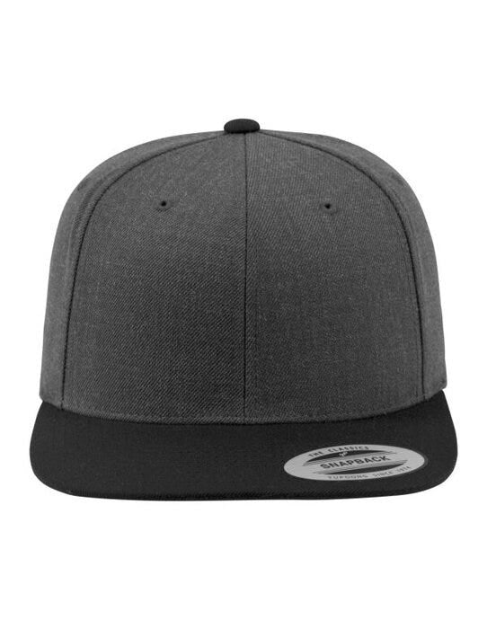 Flexfit 6089MT Two Tone Classic Snapback Cap - Charcoal/Black