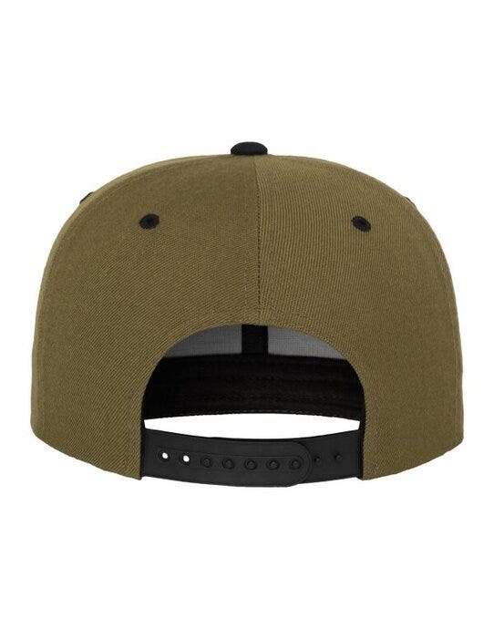 Flexfit 6089MT Two Tone Classic Snapback Cap - Olive/Black