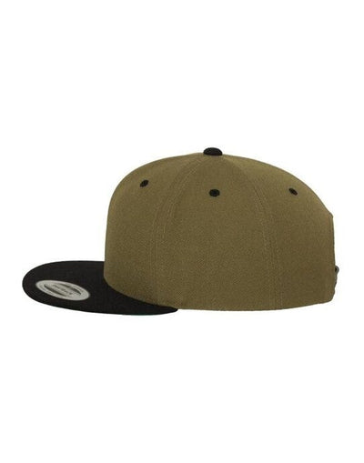 Flexfit 6089MT Two Tone Classic Snapback Cap - Olive/Black